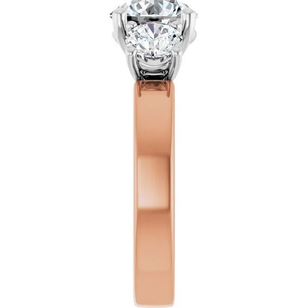 Three-Stone Engagement Ring Image 4 Berilian Jewelers Folsom, CA