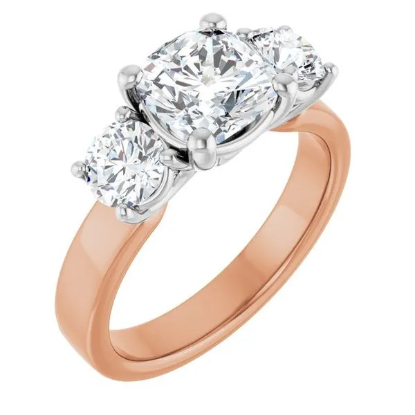 Three-Stone Engagement Ring Berilian Jewelers Folsom, CA