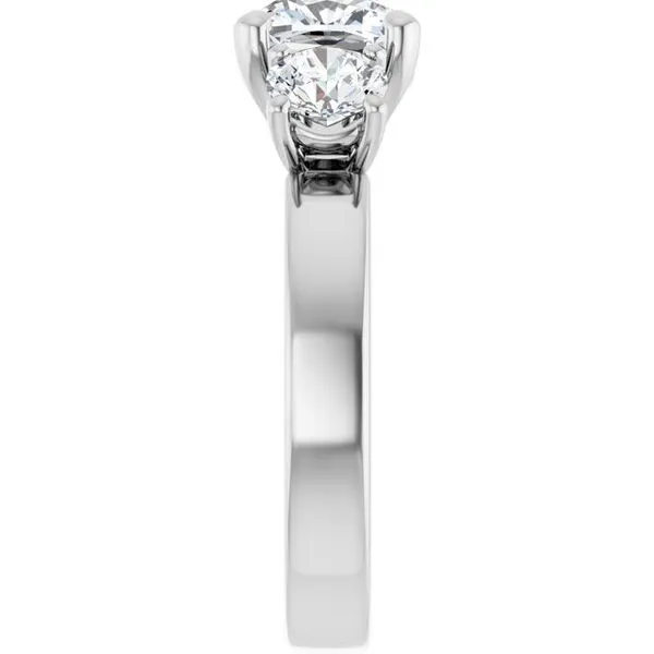Three-Stone Engagement Ring Image 4 Raleigh Diamond Fine Jewelry Raleigh, NC