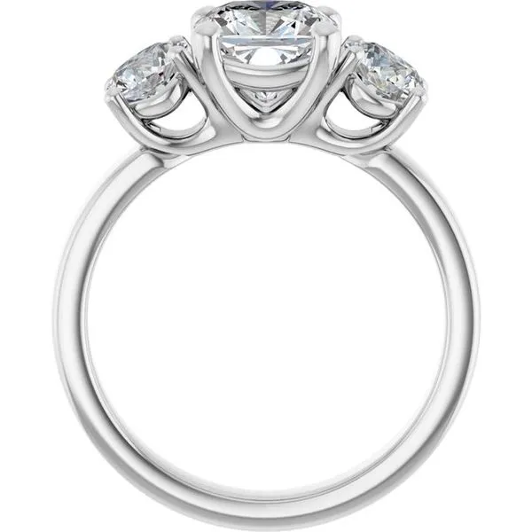 Three-Stone Engagement Ring Image 2 Raleigh Diamond Fine Jewelry Raleigh, NC