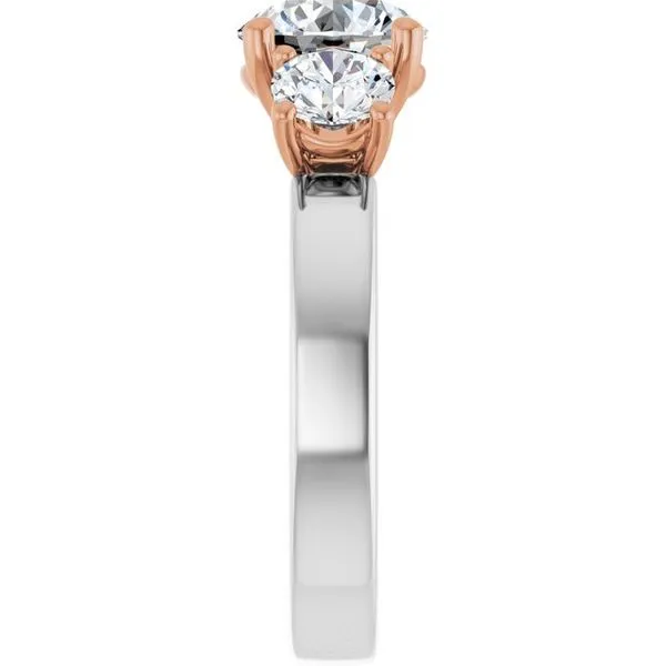 Three-Stone Engagement Ring Image 4 Raleigh Diamond Fine Jewelry Raleigh, NC