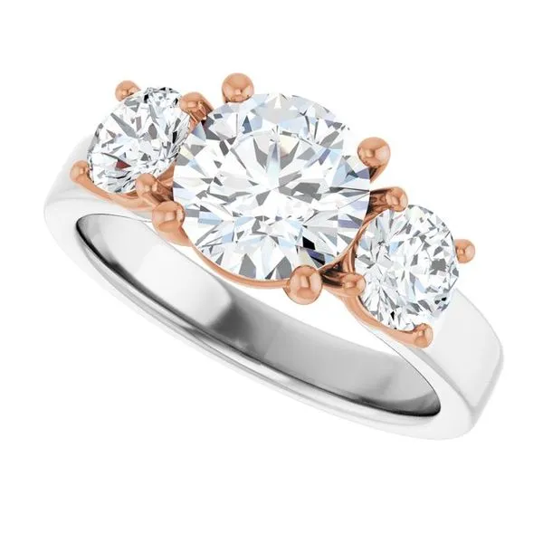 Three-Stone Engagement Ring Image 5 JF Jones Jewelers Rochester, NY