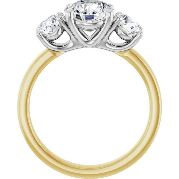 Three-Stone Engagement Ring Image 2 Raleigh Diamond Fine Jewelry Raleigh, NC
