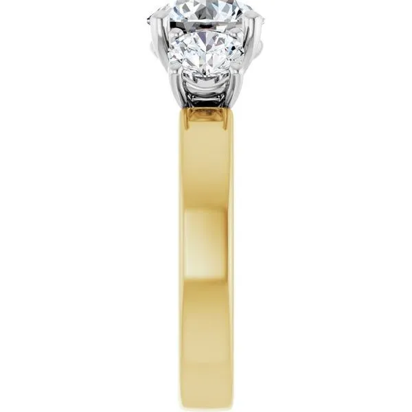 Three-Stone Engagement Ring Image 4 Raleigh Diamond Fine Jewelry Raleigh, NC