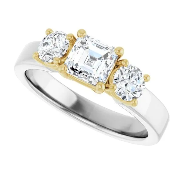 Three-Stone Engagement Ring Image 5 Raleigh Diamond Fine Jewelry Raleigh, NC
