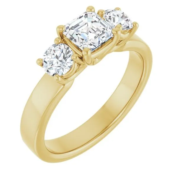 Three-Stone Engagement Ring Berilian Jewelers Folsom, CA
