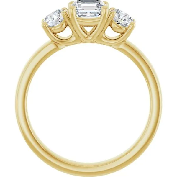 Three-Stone Engagement Ring Image 2 Berilian Jewelers Folsom, CA