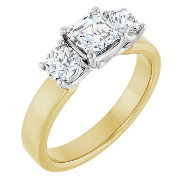 Three-Stone Engagement Ring Berilian Jewelers Folsom, CA