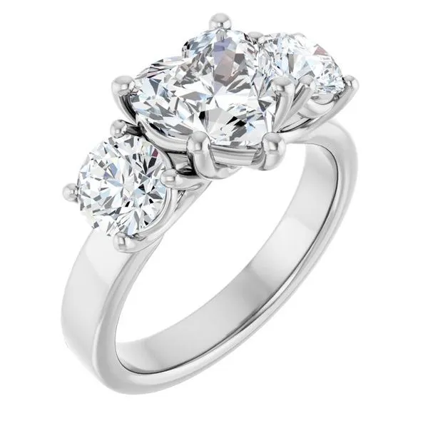 Three-Stone Engagement Ring Raleigh Diamond Fine Jewelry Raleigh, NC