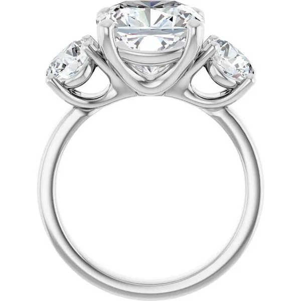 Three-Stone Engagement Ring Image 2 Berilian Jewelers Folsom, CA
