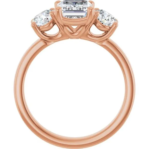 Three-Stone Engagement Ring Image 2 Berilian Jewelers Folsom, CA