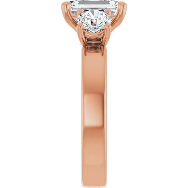 Three-Stone Engagement Ring Image 4 Berilian Jewelers Folsom, CA