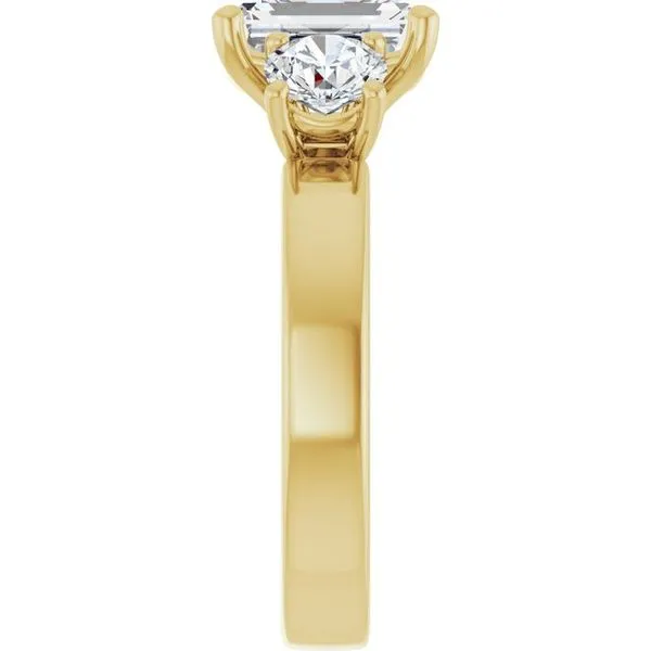 Three-Stone Engagement Ring Image 4 Berilian Jewelers Folsom, CA