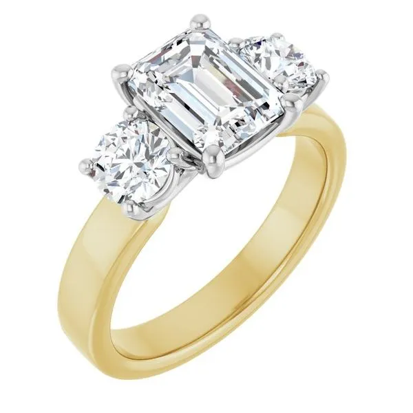 Three-Stone Engagement Ring Raleigh Diamond Fine Jewelry Raleigh, NC