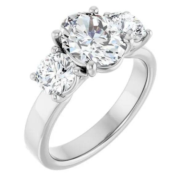 Three-Stone Engagement Ring Raleigh Diamond Fine Jewelry Raleigh, NC
