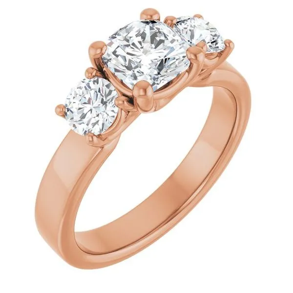 Three-Stone Engagement Ring Berilian Jewelers Folsom, CA