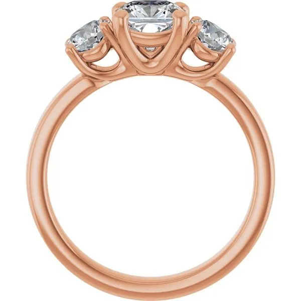 Three-Stone Engagement Ring Image 2 Berilian Jewelers Folsom, CA