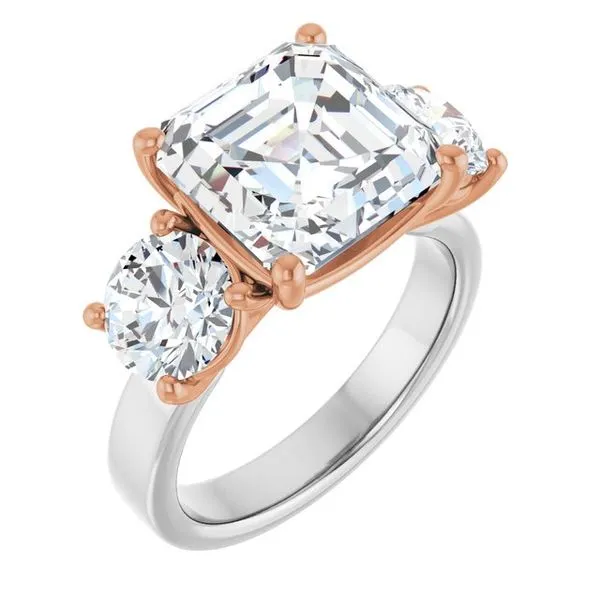 Three-Stone Engagement Ring Berilian Jewelers Folsom, CA