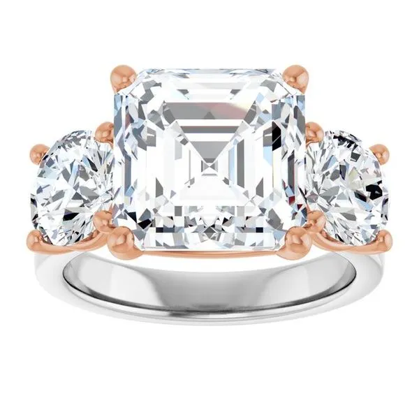 Three-Stone Engagement Ring Image 3 Berilian Jewelers Folsom, CA