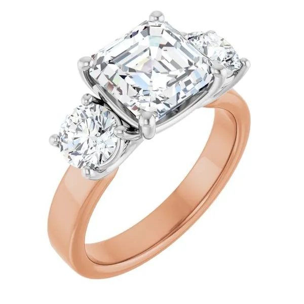 Three-Stone Engagement Ring Berilian Jewelers Folsom, CA