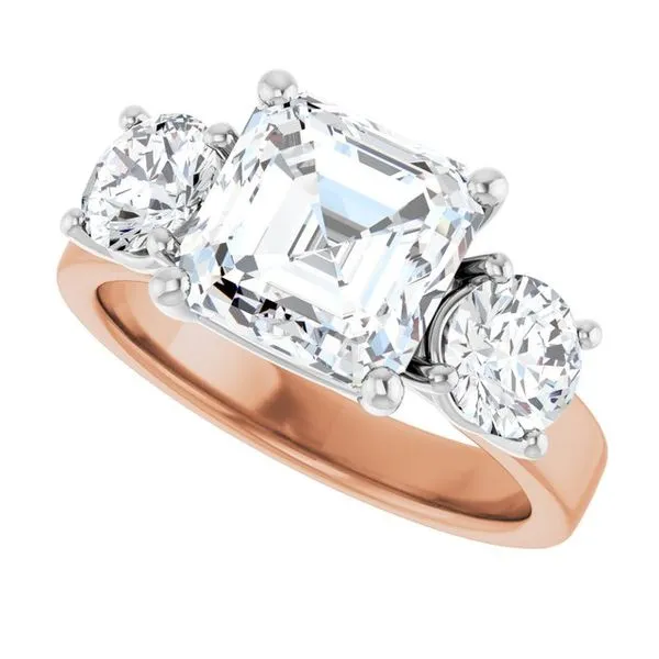 Three-Stone Engagement Ring Image 5 Berilian Jewelers Folsom, CA