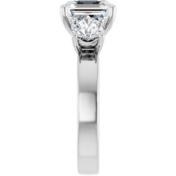 Three-Stone Engagement Ring Image 4 Raleigh Diamond Fine Jewelry Raleigh, NC