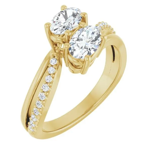 Two-Stone Engagement Ring Berilian Jewelers Folsom, CA