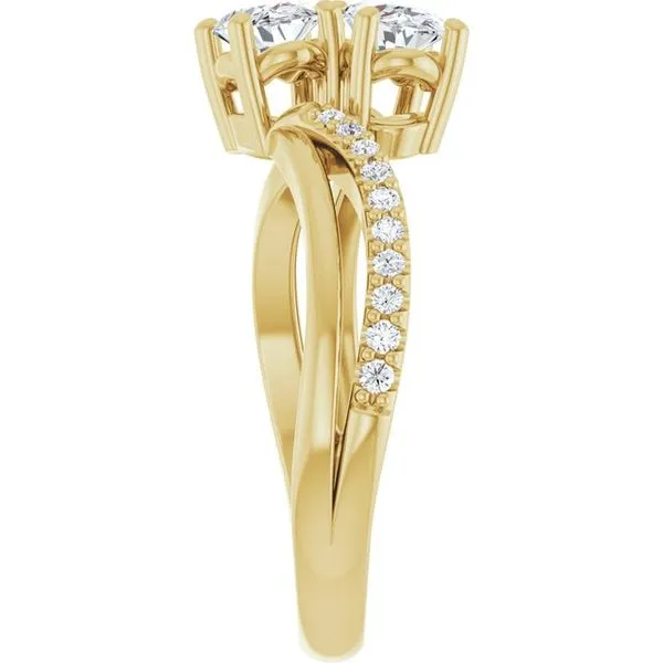Two-Stone Engagement Ring Image 4 Berilian Jewelers Folsom, CA