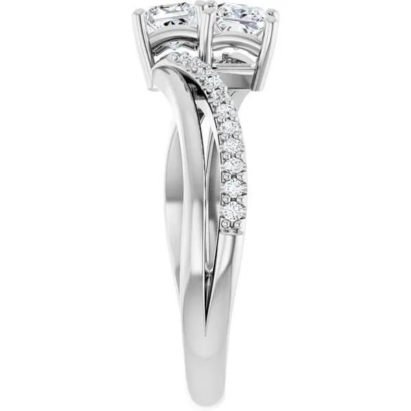 Two-Stone Engagement Ring Image 4 Berilian Jewelers Folsom, CA