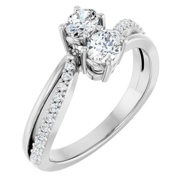Two-Stone Engagement Ring Berilian Jewelers Folsom, CA