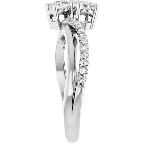 Two-Stone Engagement Ring Image 4 Berilian Jewelers Folsom, CA