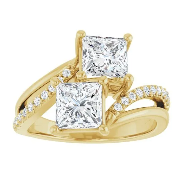 Two-Stone Engagement Ring Image 3 Berilian Jewelers Folsom, CA