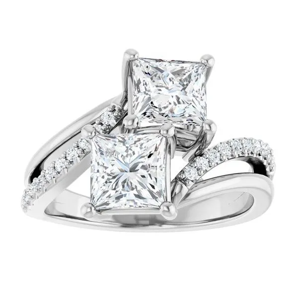 Two-Stone Engagement Ring Image 3 Raleigh Diamond Fine Jewelry Raleigh, NC