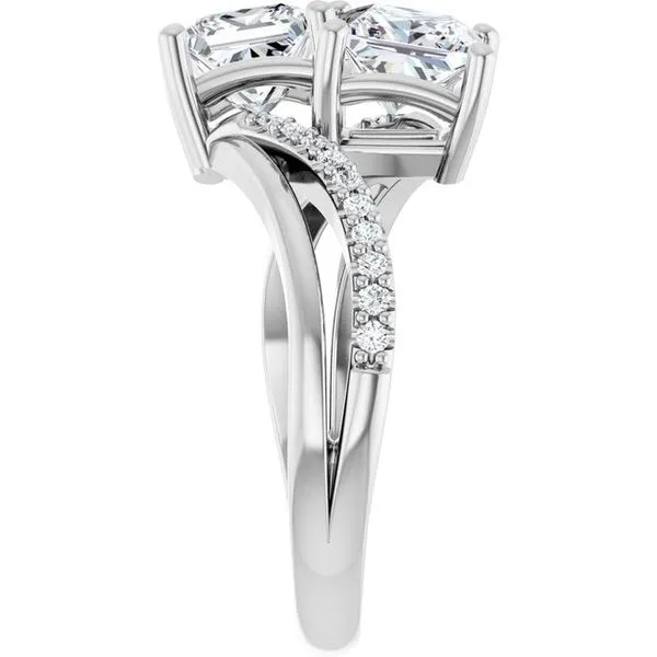 Two-Stone Engagement Ring Image 4 Raleigh Diamond Fine Jewelry Raleigh, NC