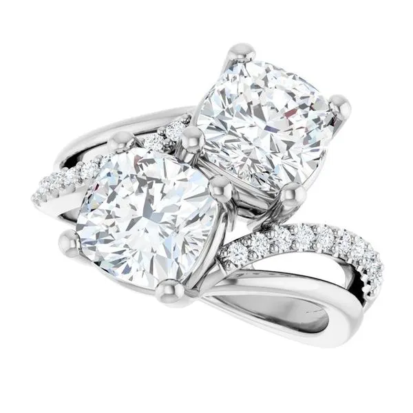 Two-Stone Engagement Ring Image 5 Raleigh Diamond Fine Jewelry Raleigh, NC