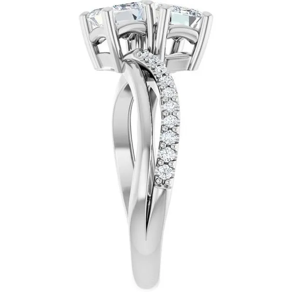 Two-Stone Engagement Ring Image 4 Raleigh Diamond Fine Jewelry Raleigh, NC