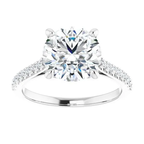 Accented Infinity-Inspired Engagement Ring Image 3 Jimmy Smith Jewelers Decatur, AL