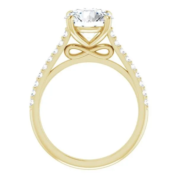 Accented Infinity-Inspired Engagement Ring Image 2 Northwood Jewelers Northwood, OH