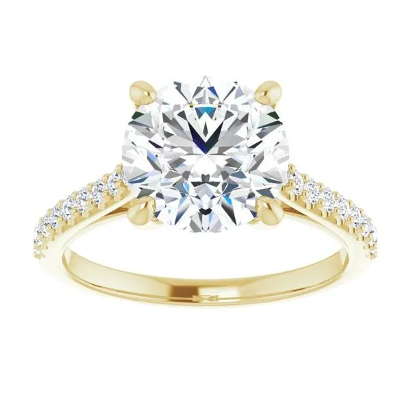 Accented Infinity-Inspired Engagement Ring Image 3 Natale Jewelers Sewell, NJ