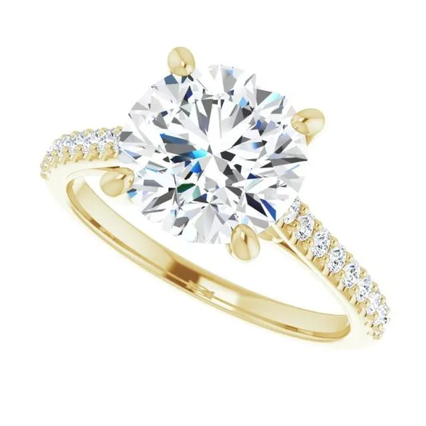 Accented Infinity-Inspired Engagement Ring Image 5 Don's Jewelry & Design Washington, IA