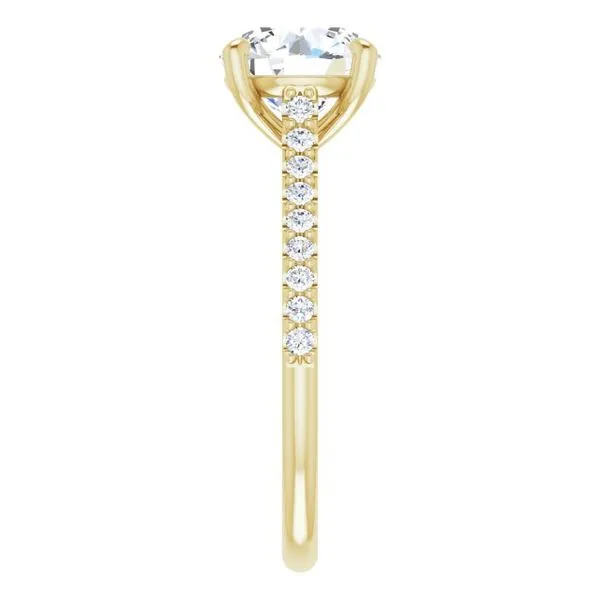 Accented Infinity-Inspired Engagement Ring Image 4 Austin's Fine Diamonds & Jewelry Lyndhurst, NJ
