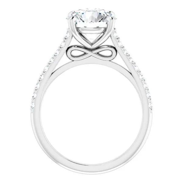 Accented Infinity-Inspired Engagement Ring Image 2 Paul James Jewelers Angels Camp, CA