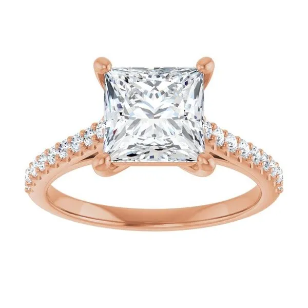 Accented Infinity-Inspired Engagement Ring Image 3 Don's Jewelry & Design Washington, IA