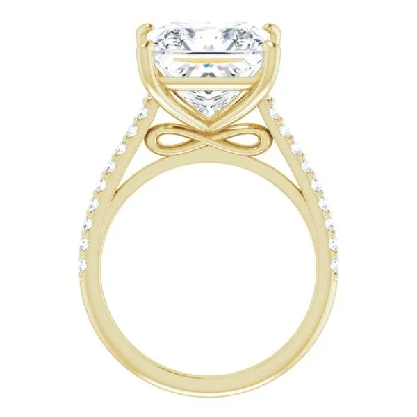 Accented Infinity-Inspired Engagement Ring Image 2 Don's Jewelry & Design Washington, IA