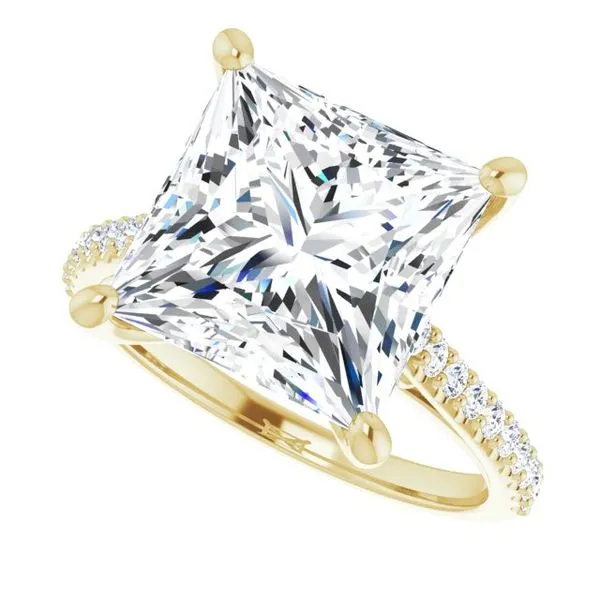 Accented Infinity-Inspired Engagement Ring Image 5 Don's Jewelry & Design Washington, IA