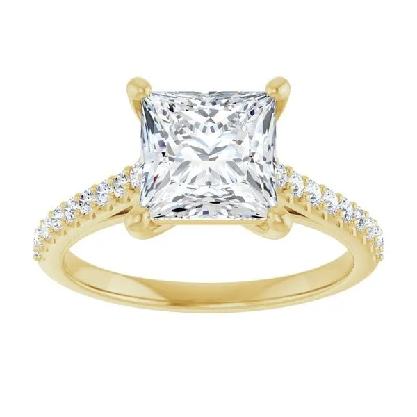 Accented Infinity-Inspired Engagement Ring Image 3 Futer Bros Jewelers York, PA