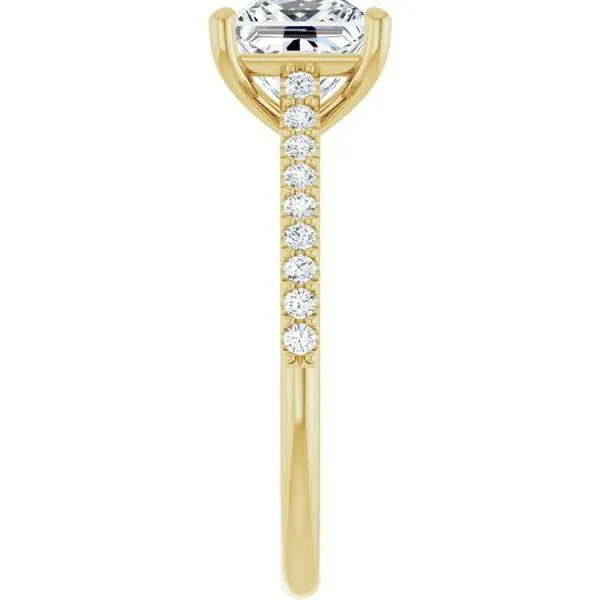 Accented Infinity-Inspired Engagement Ring Image 4 Don's Jewelry & Design Washington, IA