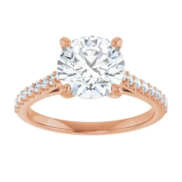 Accented Infinity-Inspired Engagement Ring Image 3 Clater Jewelers Louisville, KY