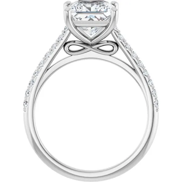 Accented Infinity-Inspired Engagement Ring Image 2 Don's Jewelry & Design Washington, IA