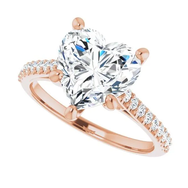 Accented Infinity-Inspired Engagement Ring Image 5 JF Jones Jewelers Rochester, NY